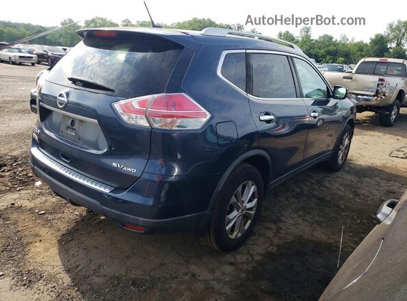 KNMAT2MVXGP654969 2016 NISSAN ROGUE Blue Tył prawy
