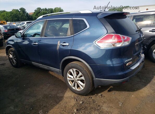 KNMAT2MVXGP654969 2016 NISSAN ROGUE Blue Tył lewy