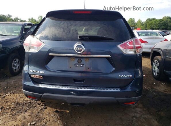 KNMAT2MVXGP654969 2016 NISSAN ROGUE Blue Widok z tyłu