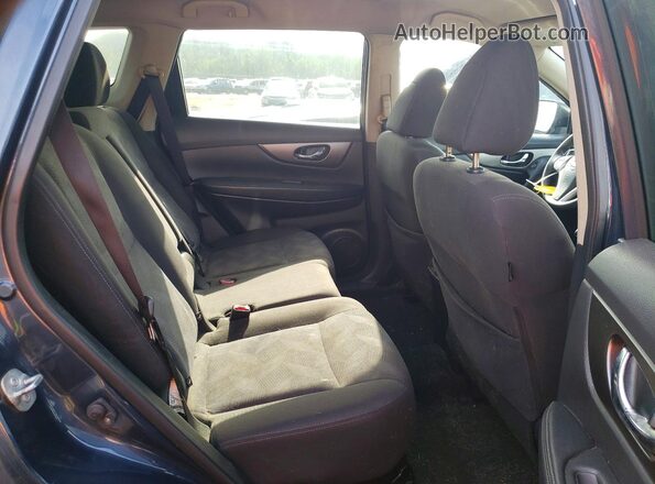KNMAT2MVXGP654969 2016 NISSAN ROGUE Blue Widok wnętrza z tyłu