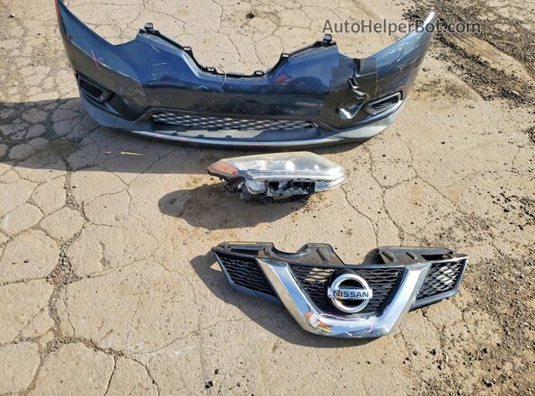 KNMAT2MVXGP654969 2016 NISSAN ROGUE Blue Widok naklejki z numerem VIN