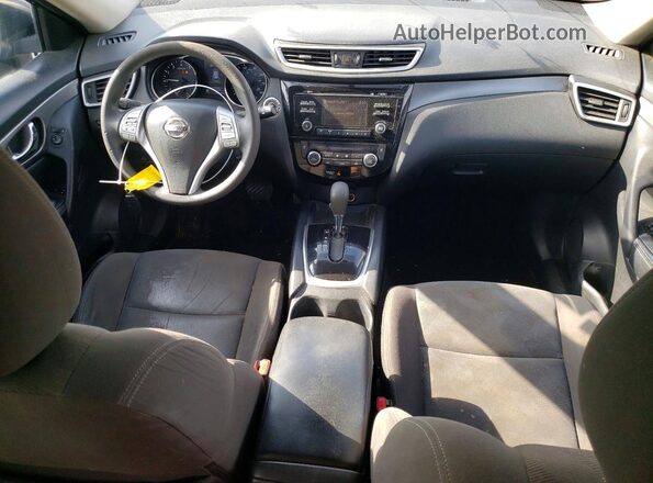 KNMAT2MVXGP654969 2016 NISSAN ROGUE Blue Widok deski rozdzielczej