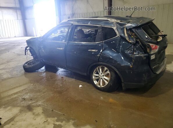 KNMAT2MVXGP655667 2016 NISSAN ROGUE Blue Trasero izquierdo