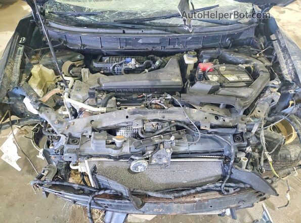 KNMAT2MVXGP655667 2016 NISSAN ROGUE Blue Vista del compartimento del motor