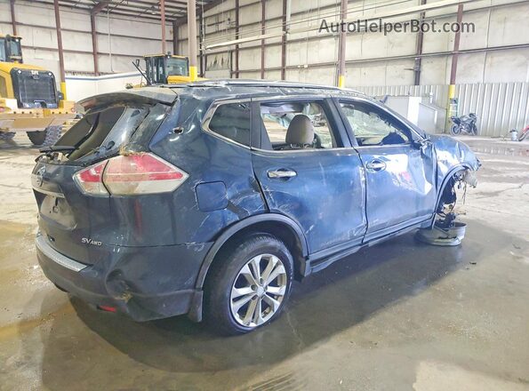 KNMAT2MVXGP655667 2016 NISSAN ROGUE Blue Trasero derecho