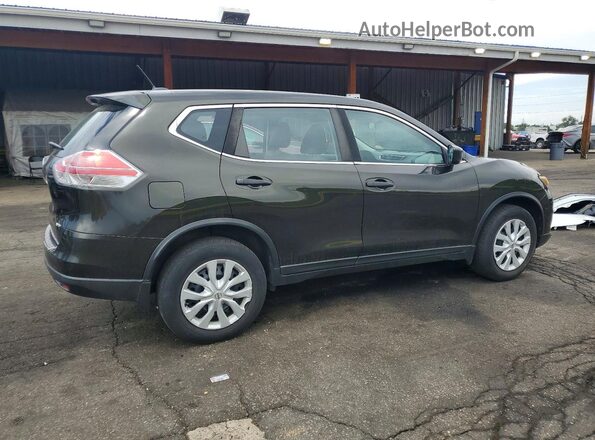 KNMAT2MVXGP662814 2016 NISSAN ROGUE Green Trasero derecho