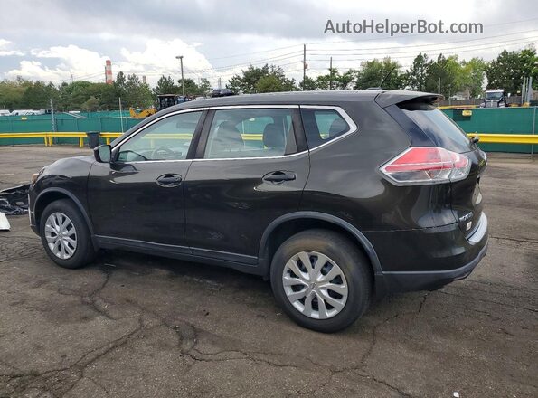 KNMAT2MVXGP662814 2016 NISSAN ROGUE Green Trasero izquierdo