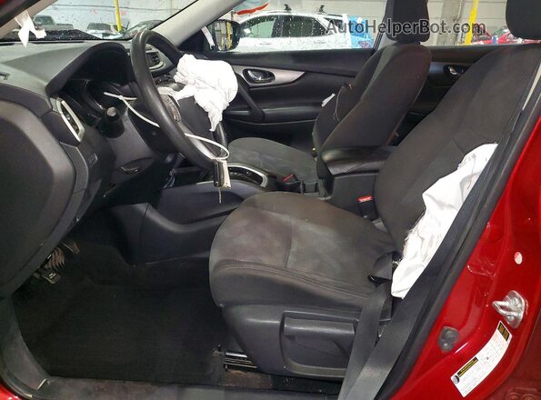 KNMAT2MVXGP685882 2016 NISSAN ROGUE Красный Вид салона спереди