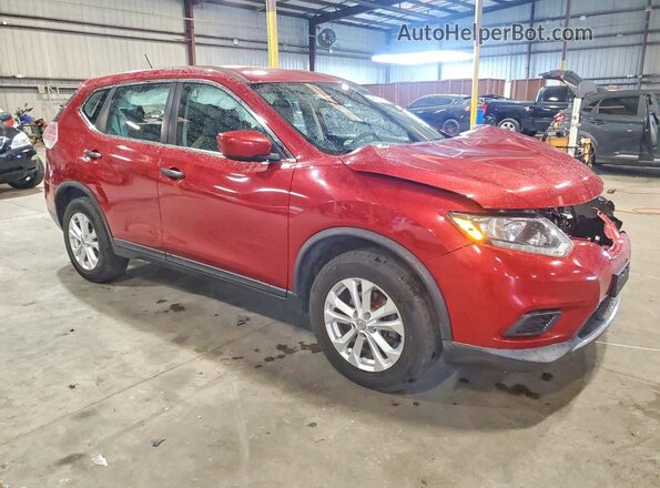 KNMAT2MVXGP685882 2016 NISSAN ROGUE Красный Передняя правая четверть