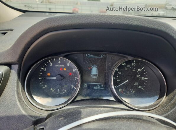 KNMAT2MVXHP516589 2017 NISSAN ROGUE Серый Вид щитка приборов