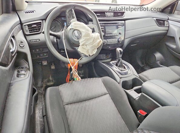 KNMAT2MVXHP602257 2017 NISSAN ROGUE Silver წინა პანელის ხედი