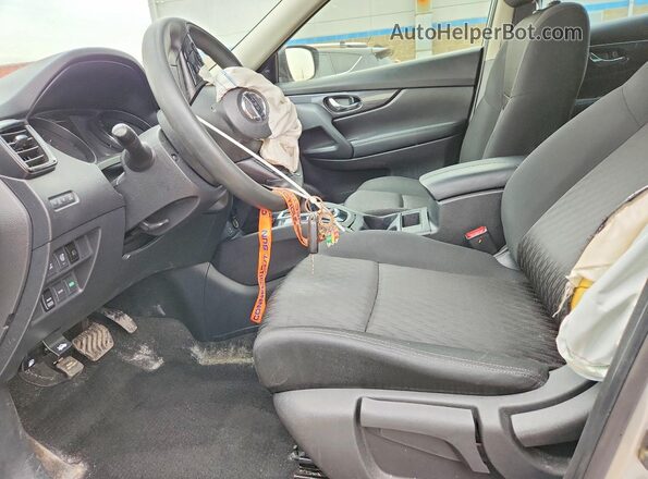 KNMAT2MVXHP602257 2017 NISSAN ROGUE Silver წინა სალონის ხედი