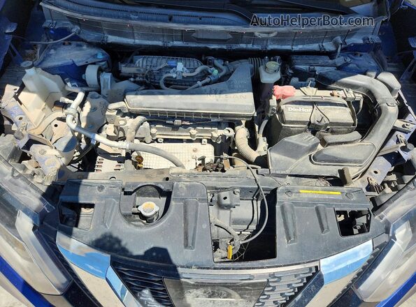 KNMAT2MVXHP602307 2017 NISSAN ROGUE Blue Rear interior view