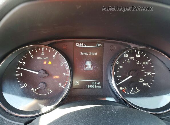 KNMAT2MVXHP618992 2017 NISSAN ROGUE Серый Вид щитка приборов