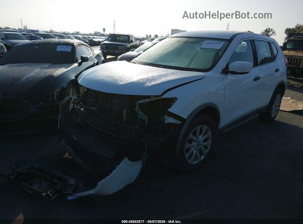 KNMAT2MVXJP501547 2018 NISSAN ROGUE White Առջևի ձախ երեք քառորդ տեսարան