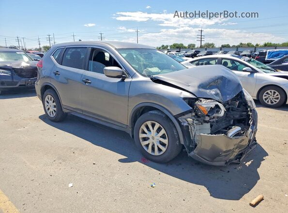 KNMAT2MVXJP554328 2018 NISSAN ROGUE Gray Front right