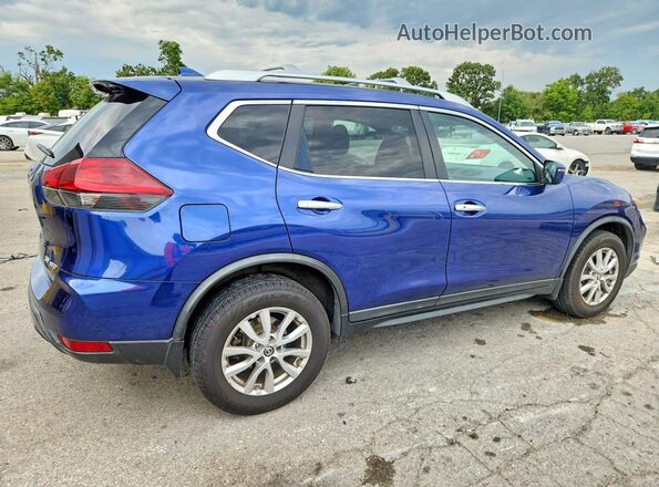 KNMAT2MVXJP577754 2018 NISSAN ROGUE Blue Rear right