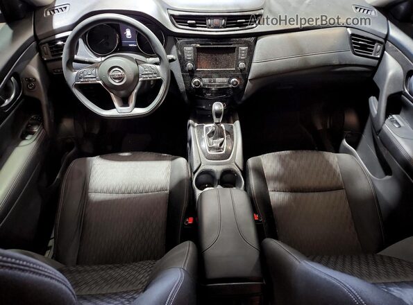KNMAT2MVXKP510203 2019 NISSAN ROGUE Черный Вид панели приборов