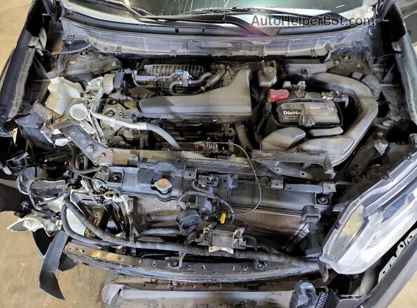 KNMAT2MVXKP510203 2019 NISSAN ROGUE Черный Вид подкапотного пространства