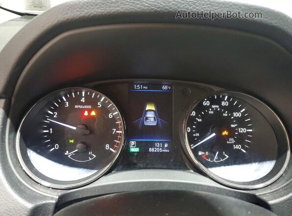 KNMAT2MVXLP533546 2020 NISSAN ROGUE Gray Вид щитка приладів
