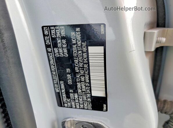 LPSED3KA7NL056470 2022 POLESTAR 2 Серебряный Вид подкапотного пространства