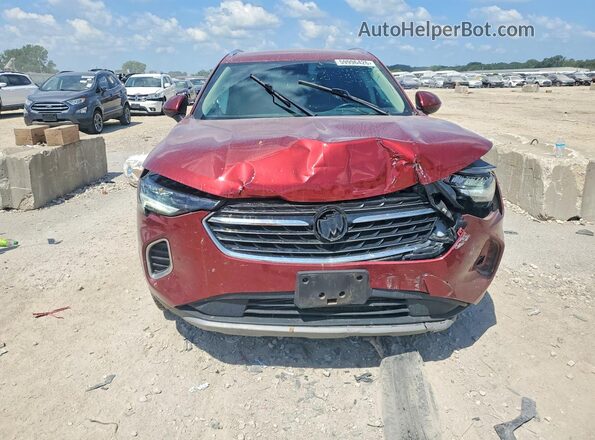 LRBAZLR49PD054979 2023 BUICK ENVISION Maroon წინა ხედი