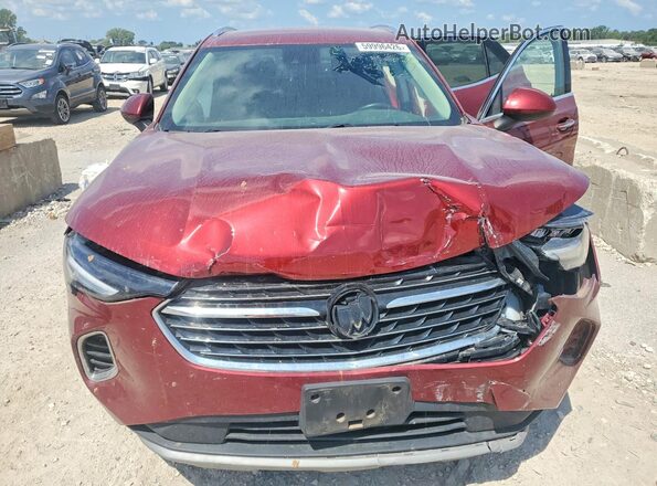 LRBAZLR49PD054979 2023 BUICK ENVISION Maroon ძრავის განყოფილების ხედი