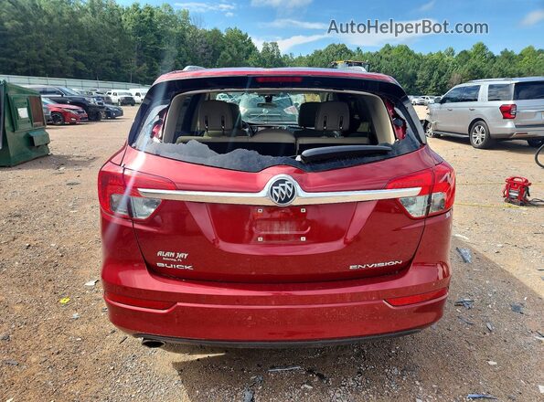 LRBFX1SA1JD007758 2018 BUICK ENVISION Red Вид ззаду