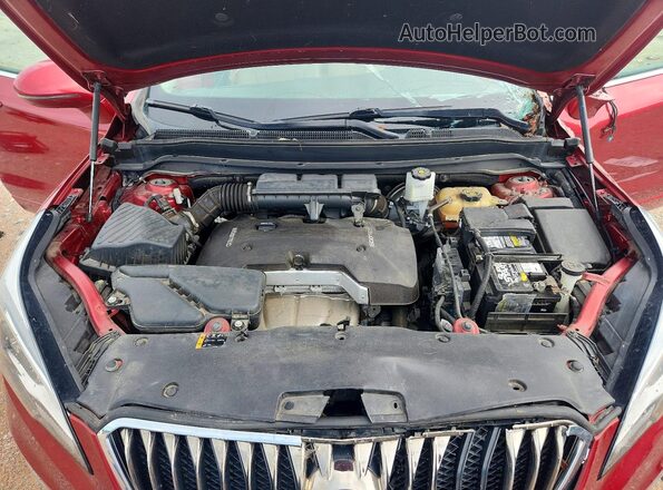 LRBFX1SA1JD007758 2018 BUICK ENVISION Red Вид підкапотного простору