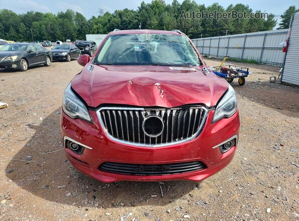 LRBFX1SA1JD007758 2018 BUICK ENVISION Red Вид спереду