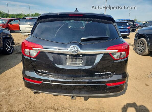 LRBFX1SA1JD008571 2018 BUICK ENVISION Black Rear view
