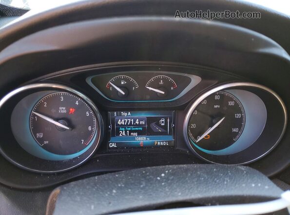 LRBFX1SA5JD052914 2018 BUICK ENVISION Черный Вид щитка приборов