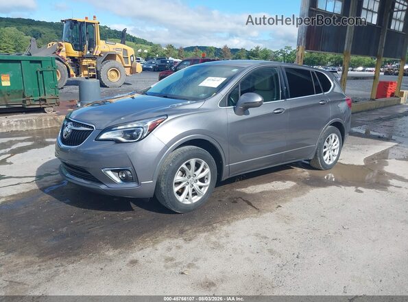 LRBFX1SA6KD105489 2019 BUICK ENVISION Gray Առջևի ձախ երեք քառորդ տեսարան