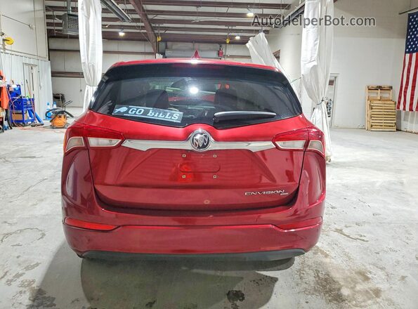 LRBFX1SA6LD033291 2020 BUICK ENVISION Красный Вид сзади