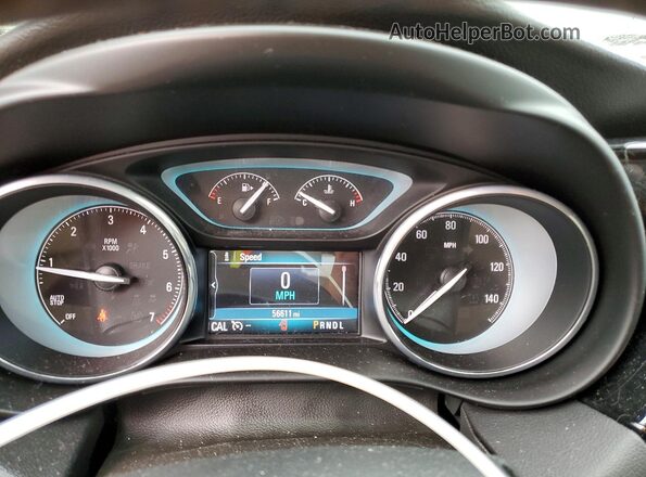 LRBFX1SA8JD058920 2018 BUICK ENVISION White Instrument cluster view