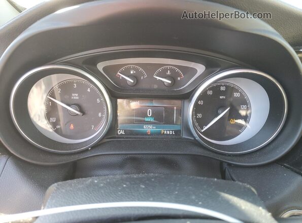 LRBFX1SA9KD144318 2019 BUICK ENVISION Red Instrument cluster view