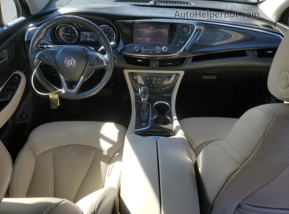 LRBFX1SA9KD144318 2019 BUICK ENVISION Red Dashboard view