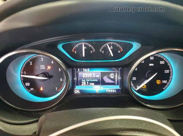 LRBFX2SA0JD003433 2018 BUICK ENVISION Black Սարքավորումների վահանակի տեսք