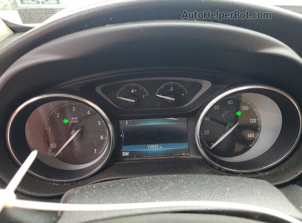 LRBFX2SA3JD003412 2018 BUICK ENVISION Red Սարքավորումների վահանակի տեսք