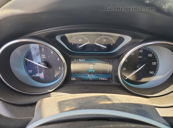 LRBFX2SA3JD051718 2018 BUICK ENVISION Silver Instrument cluster view