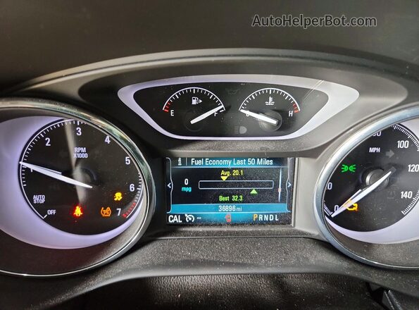 LRBFX2SA4LD110231 2020 BUICK ENVISION Red Instrument cluster view