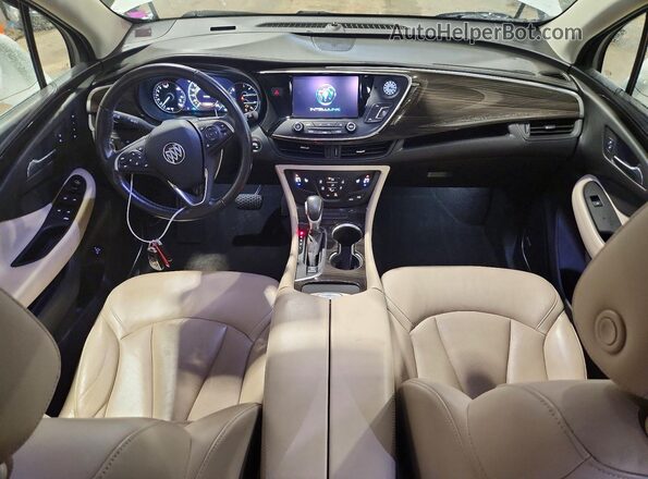 LRBFX3SX6KD033581 2019 BUICK ENVISION White Առջևի վահանակի տեսք