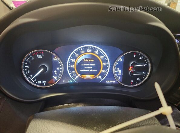 LRBFX3SX6KD033581 2019 BUICK ENVISION White Սարքավորումների վահանակի տեսք