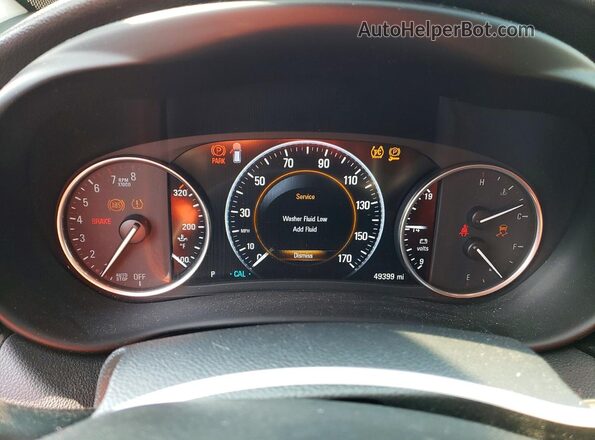 LRBFX3SX7LD013521 2020 BUICK ENVISION Black Instrument cluster view