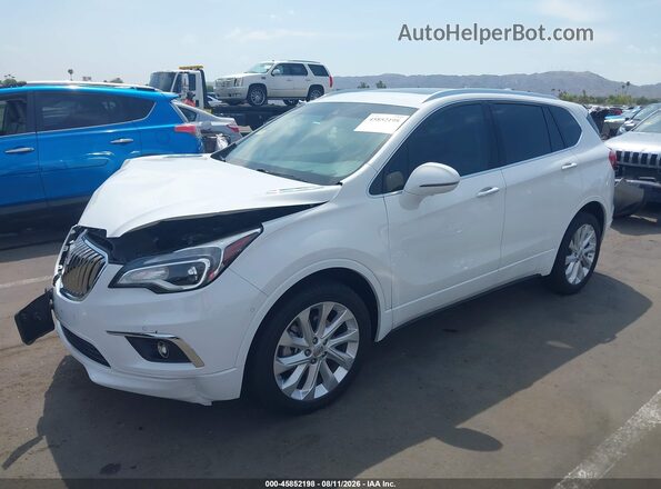 LRBFX4SX4JD004939 2018 BUICK ENVISION White Vista tres cuartos delantera izquierda
