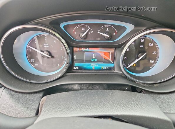 LRBFXASA0HD143180 2017 BUICK ENVISION Silver ხელსაწყოთა პანელის ხედი