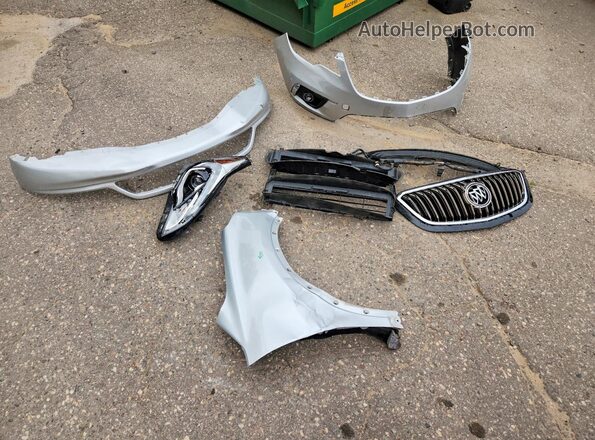 LRBFXASA0HD143180 2017 BUICK ENVISION Silver VIN კოდის სტიკერის ხედი