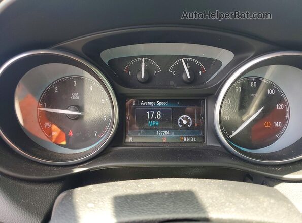 LRBFXASA2HD042836 2017 BUICK ENVISION Red Instrument cluster view