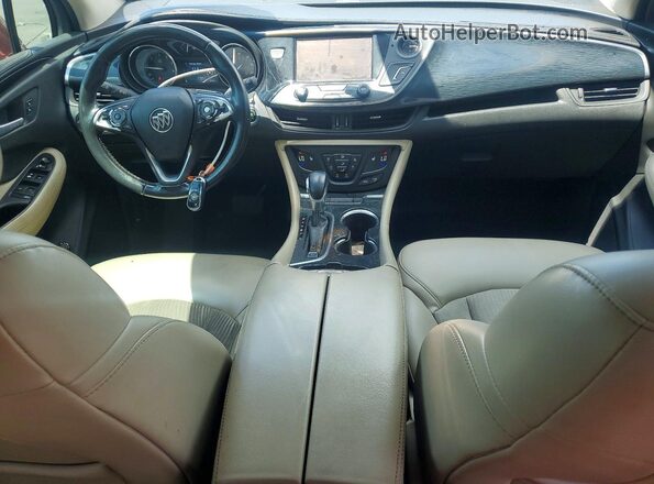 LRBFXASA2HD042836 2017 BUICK ENVISION Red Dashboard view