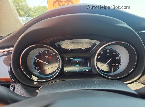 LRBFXASA6HD023237 2017 BUICK ENVISION Silver Вид щитка приладів
